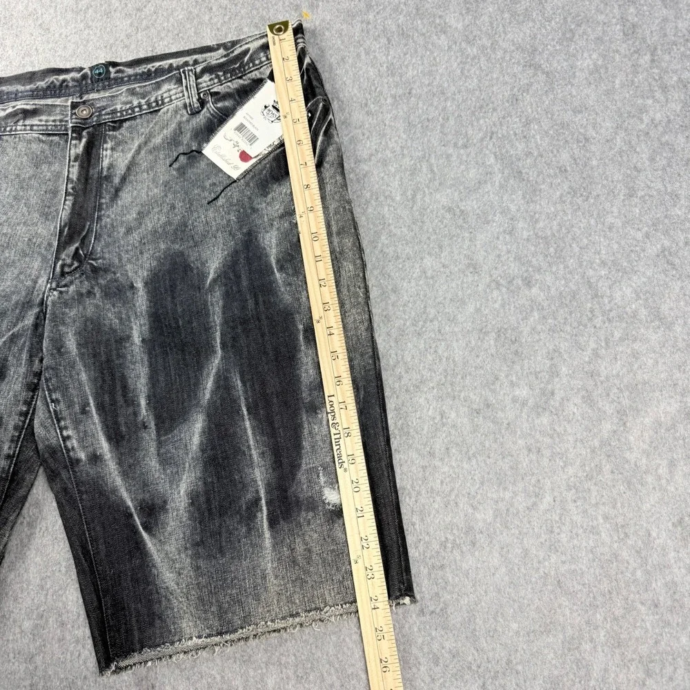 Vtg Akdmks Akademiks Jean Shorts Mens Sz 43 Jorts Skater HipHop Grunge Baggy Y2K